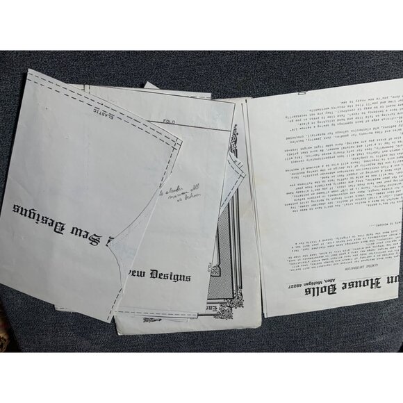 Vintage Brown House Dolls Easy Sew Slip & Pantaloons 24" - 28" Pattern BHD 41 19 - Picture 2 of 3